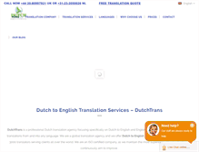 Tablet Screenshot of dutchtrans.co.uk